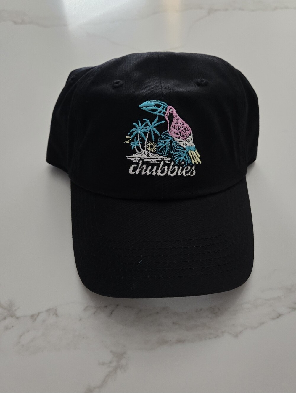 NWT Chubbies Black Toucan Dad Hat